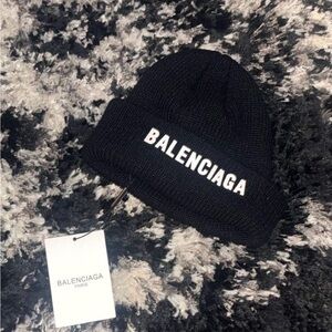 Balenciaga Black Knit Hat